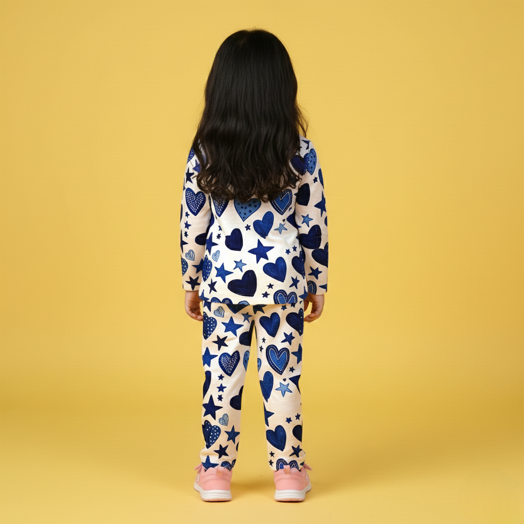 Blueberry Hearts T-shirt & Jogger Co-ord Set