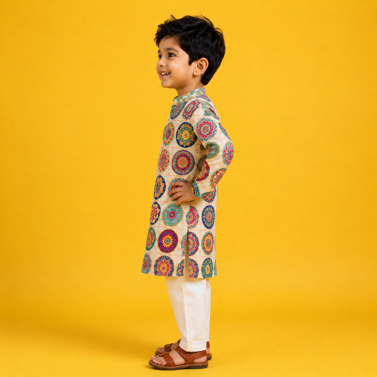 Little Rangoli Kurta Set