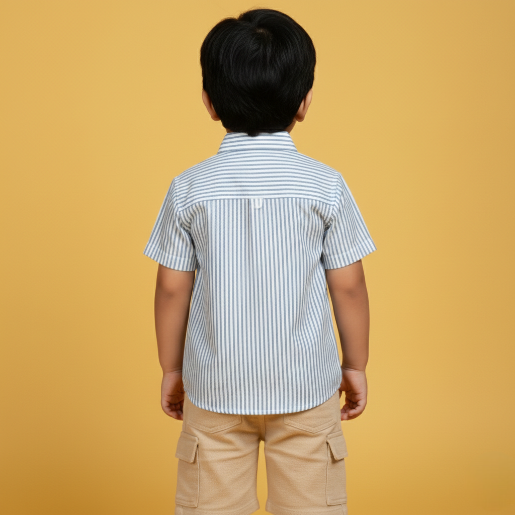 Summer Pinstripe Stripe Kids Shirt