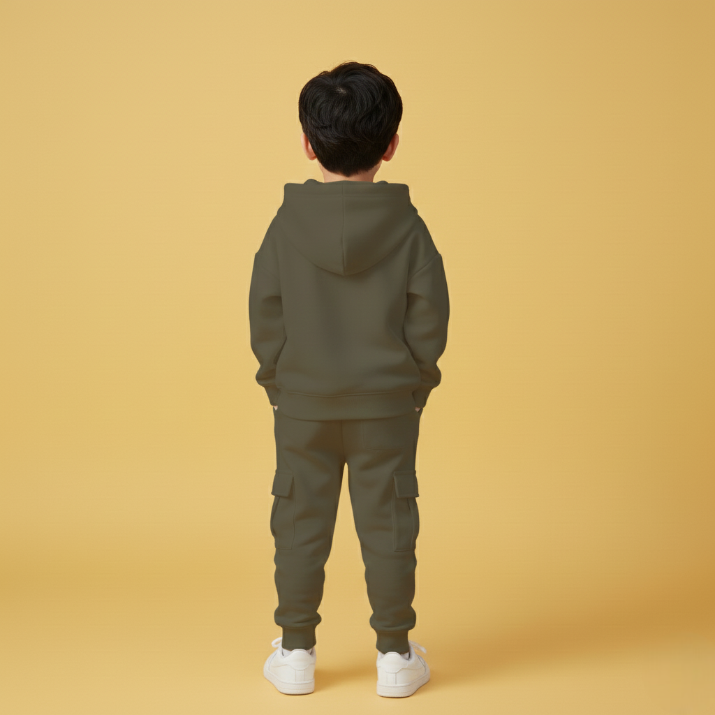 Pre Squad Green Hoodie & Cargo Jogger Set