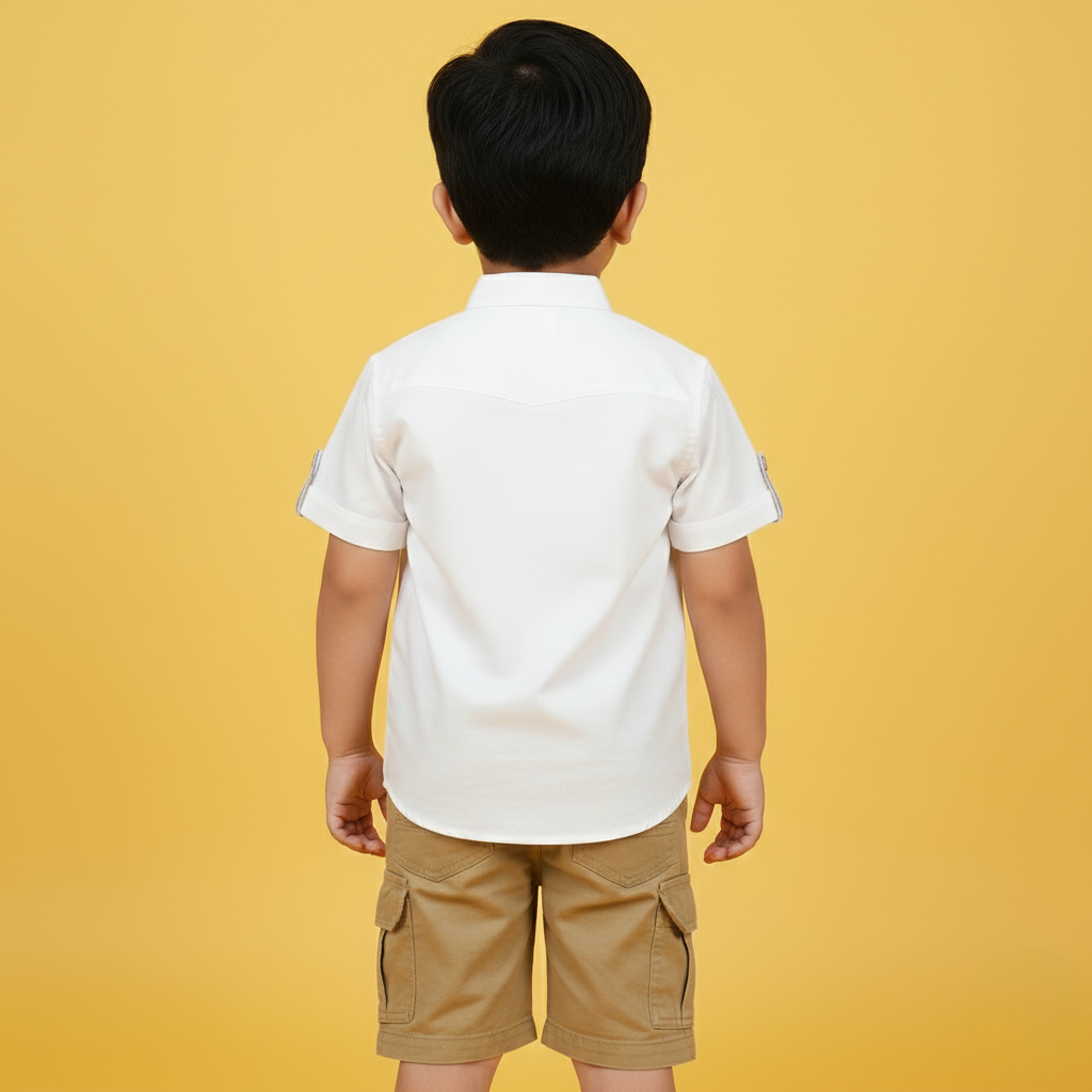 Mandarin Designer Kids Shirt