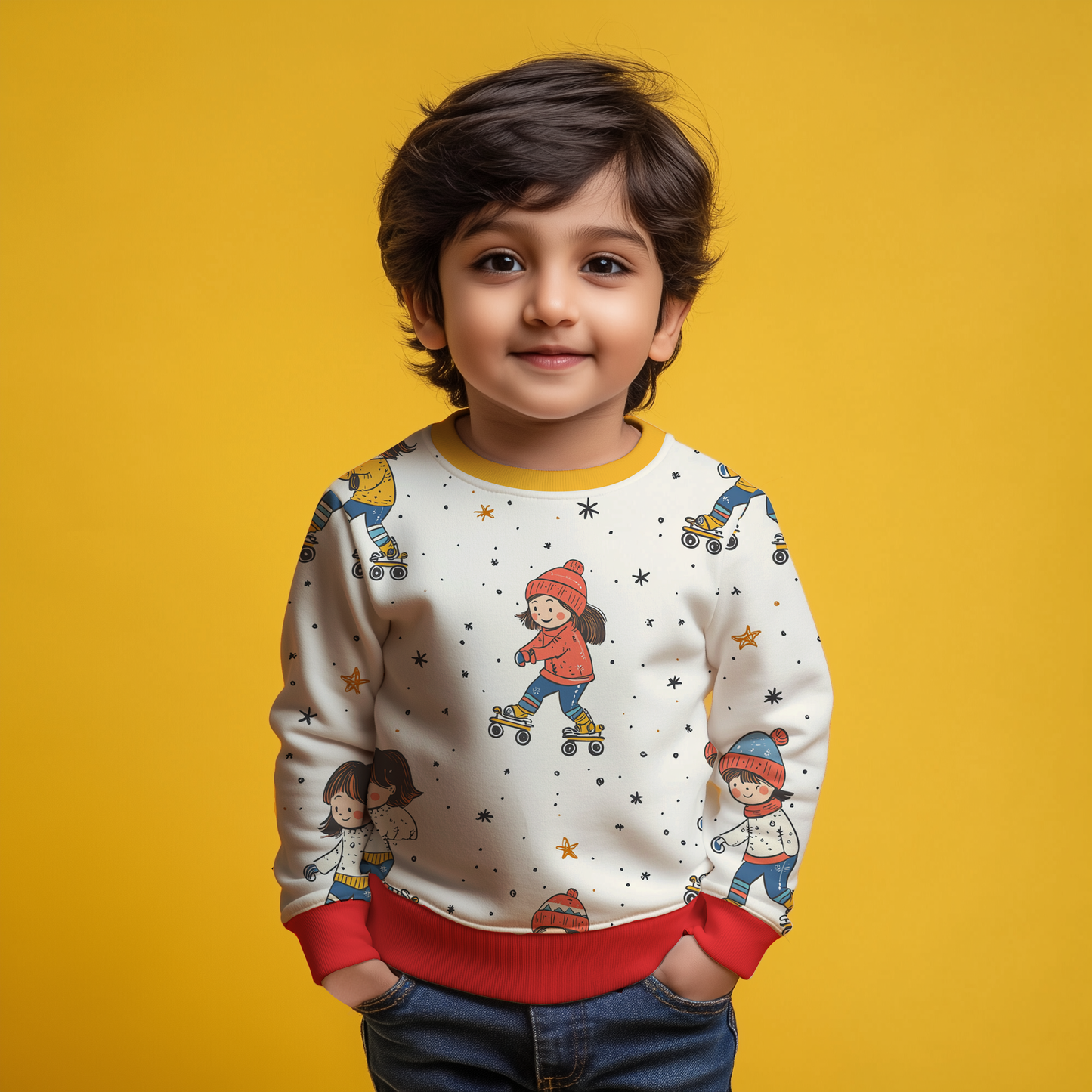 Winter Vibes Kids Sweatshirt