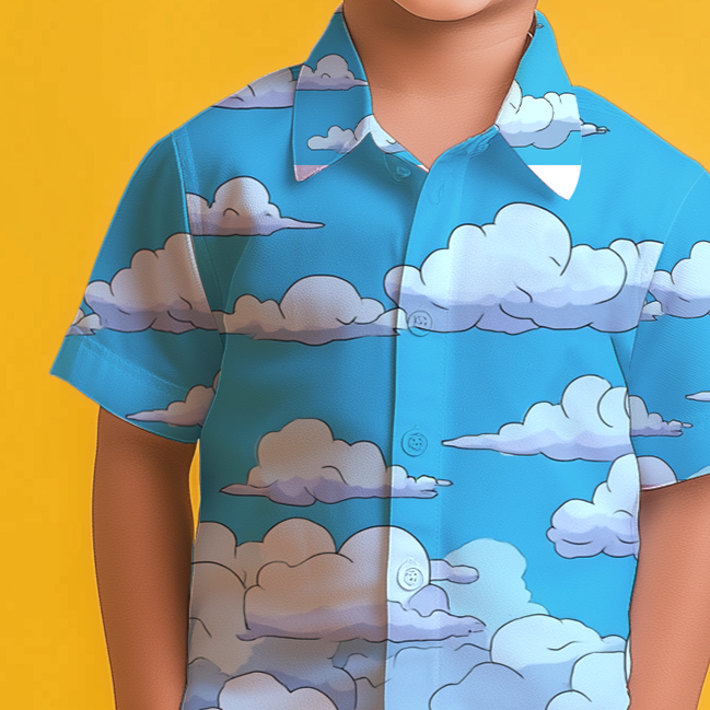 Dreamy Cloud Shirt & Shorts Kids Co-ord Set