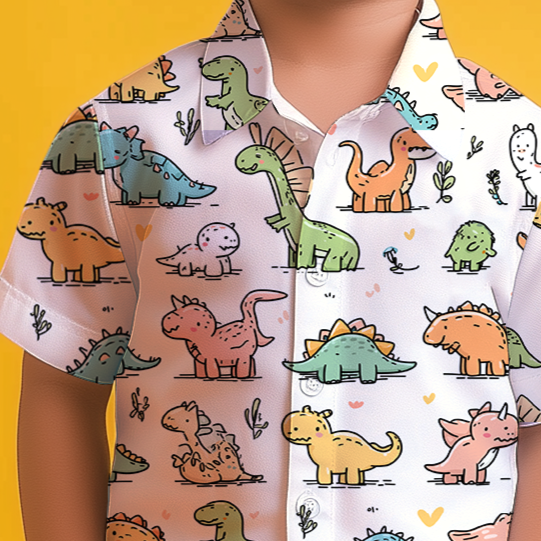 Jurassic Journey Shirt & Shorts Kids Co-ord Set