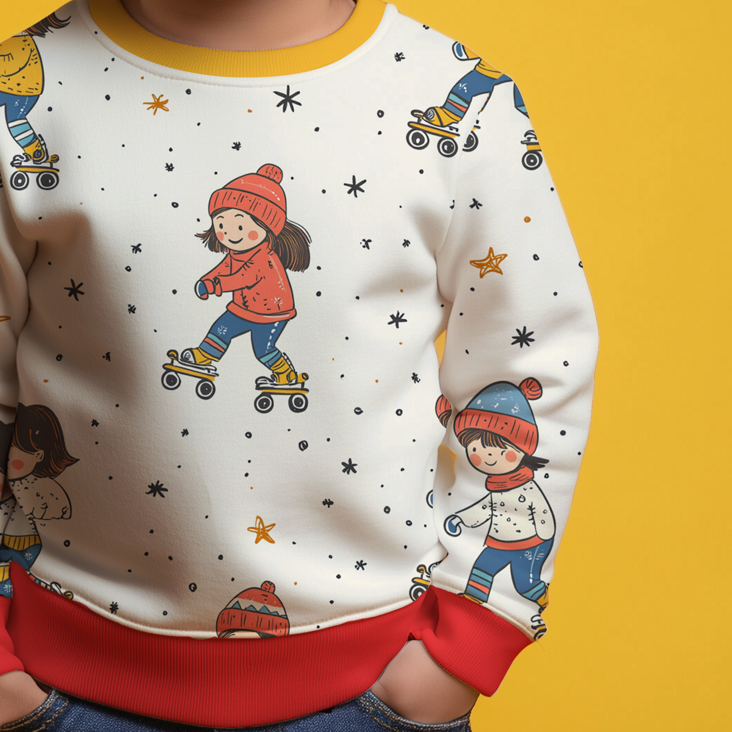Winter Vibes Kids Sweatshirt