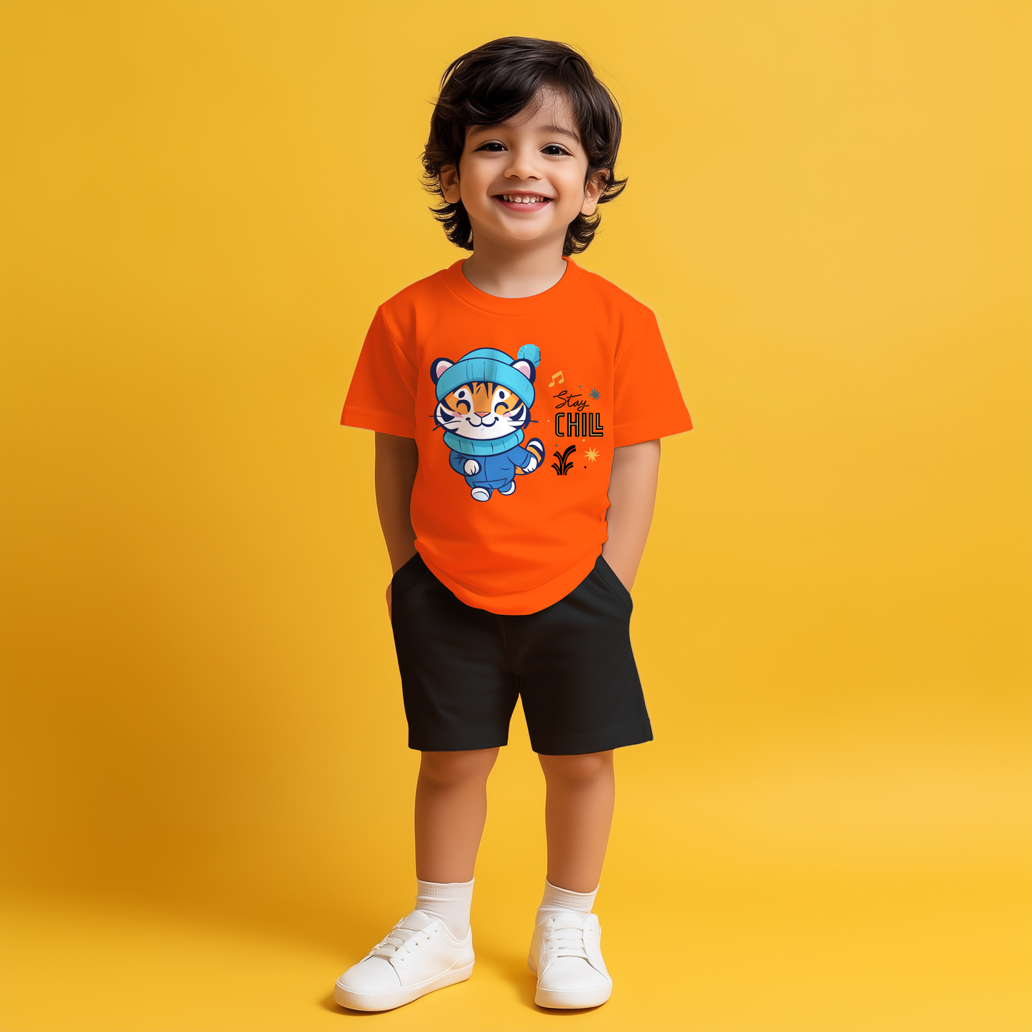 Stay Chill T-shirt & Shorts Kids Co-ord Set