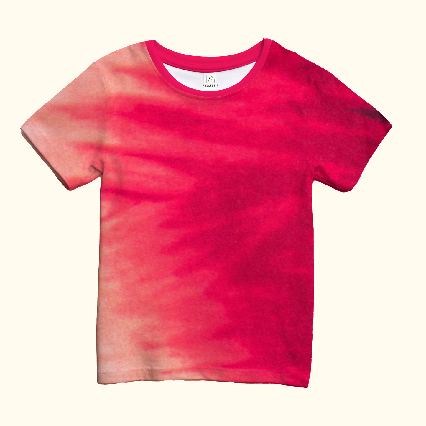 Ruby Effect Tie-Dye Half T-shirt & Shorts Kids Co-ord Set