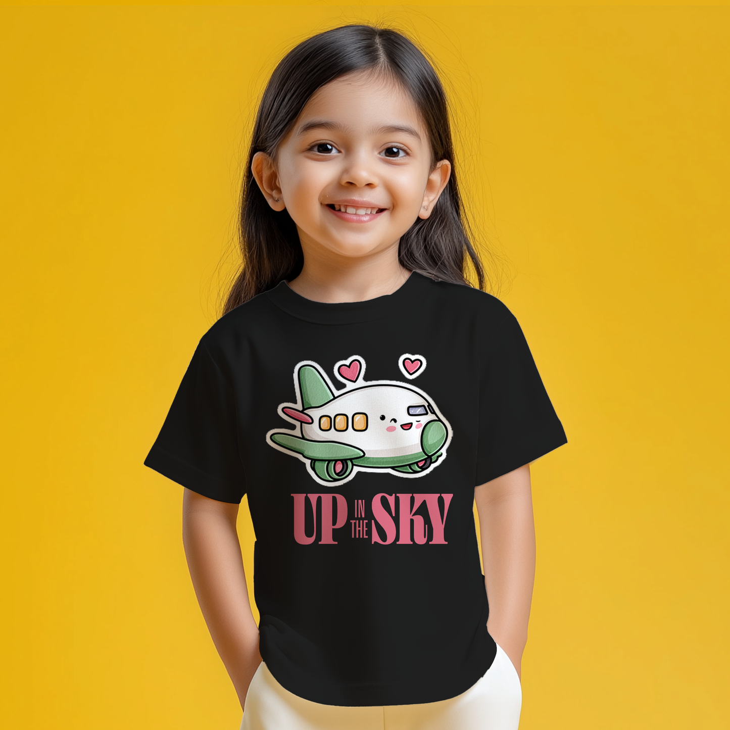 Black Up In The Sky Kids T-shirt
