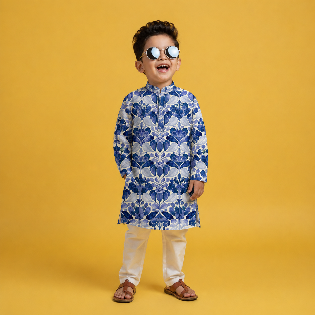 Indigo Heritage Kurta Set