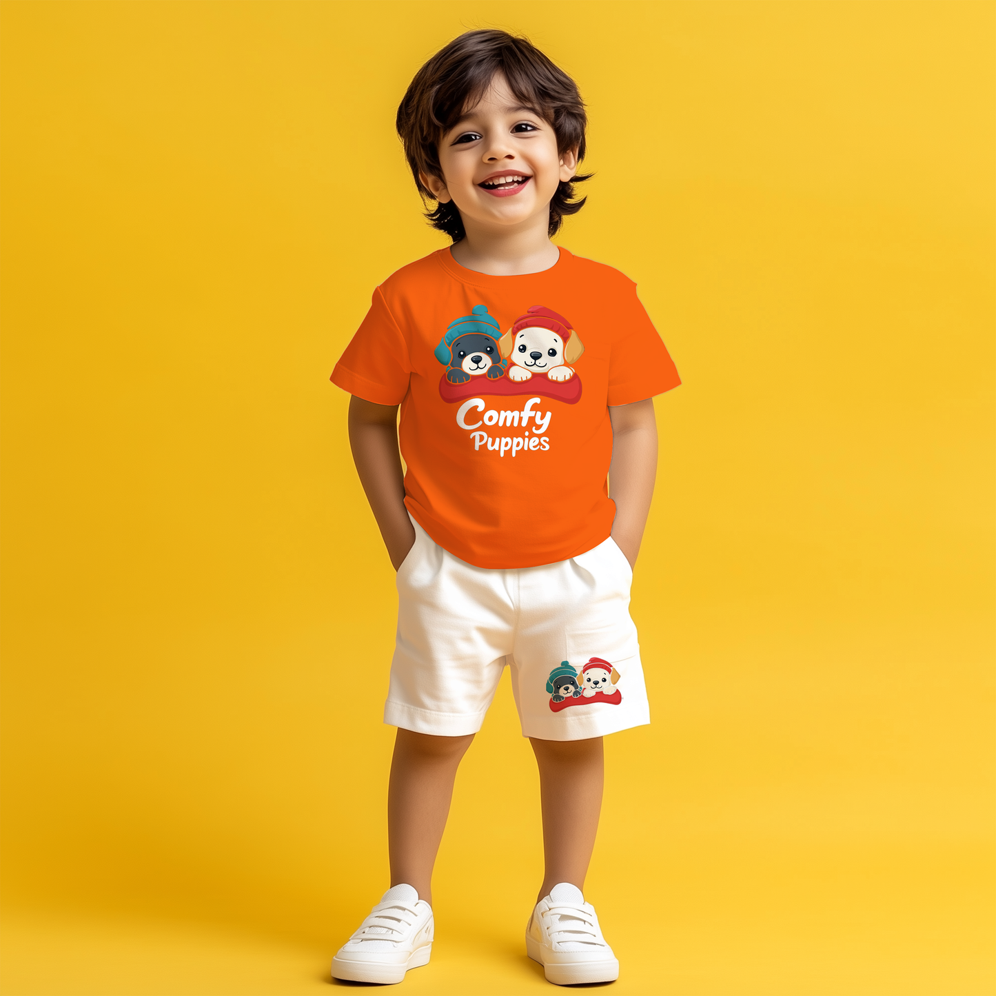 Comfy Puppies T-shirt & Shorts Set