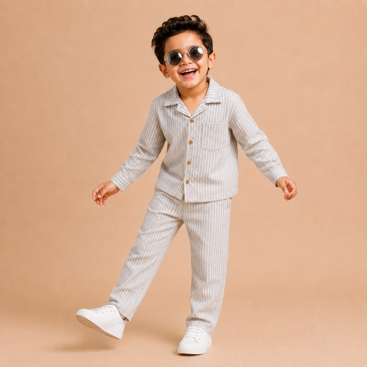White striped co-ord set