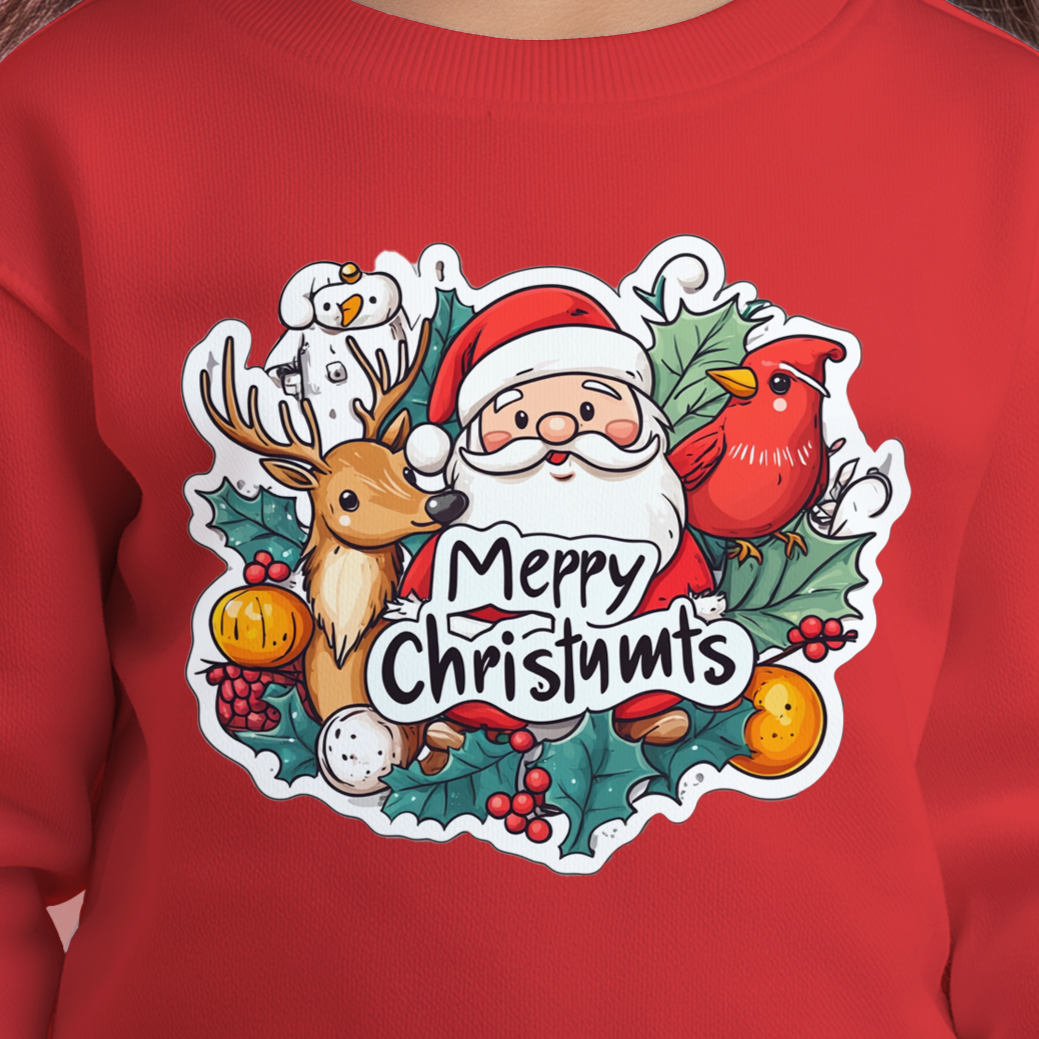 Christmas Red Kids Sweatshirt