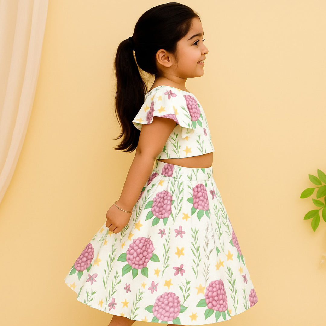Dreamy Floral Cotton Silk Lehenga Set