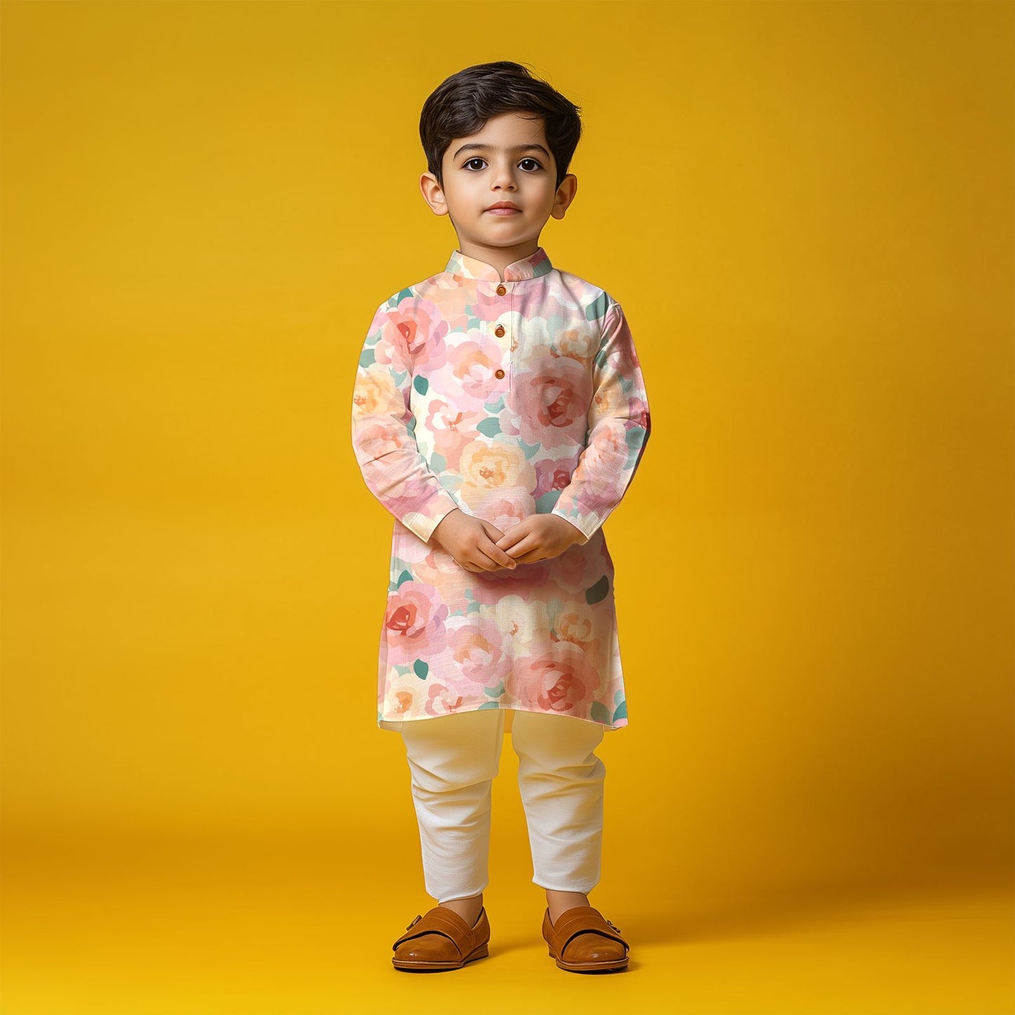 Pastel Rose Kurta Pajama Set