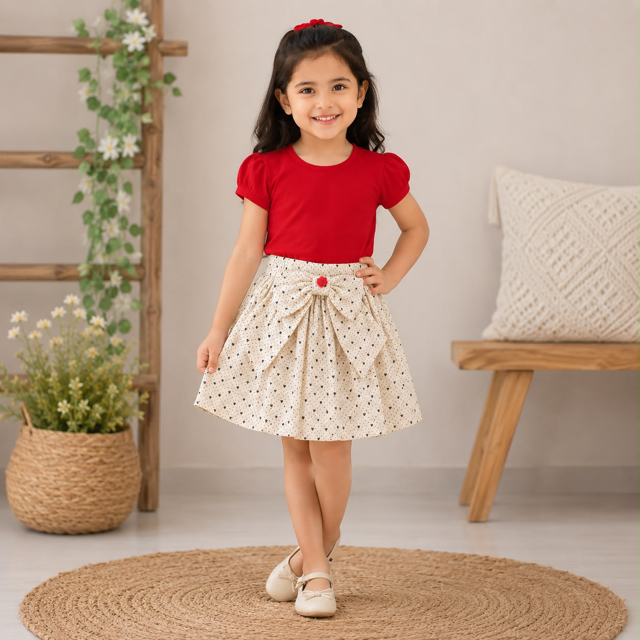 Chérie Heart Ruffle Set
