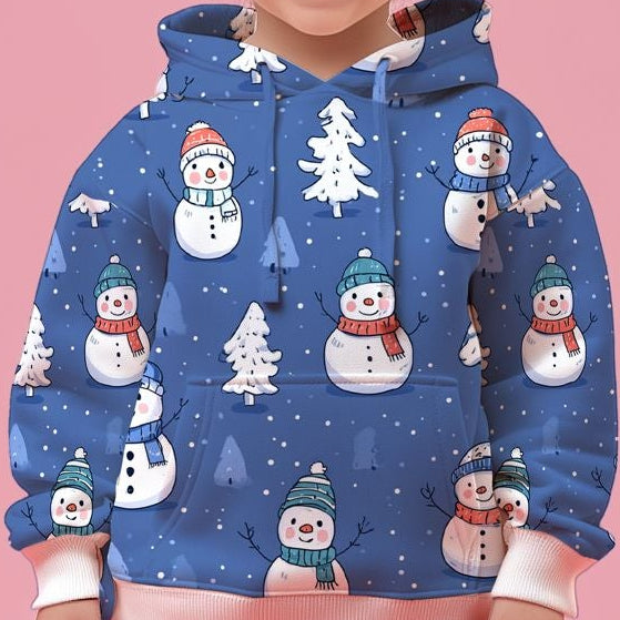 Sky Christmas Santa Kids Hoodie