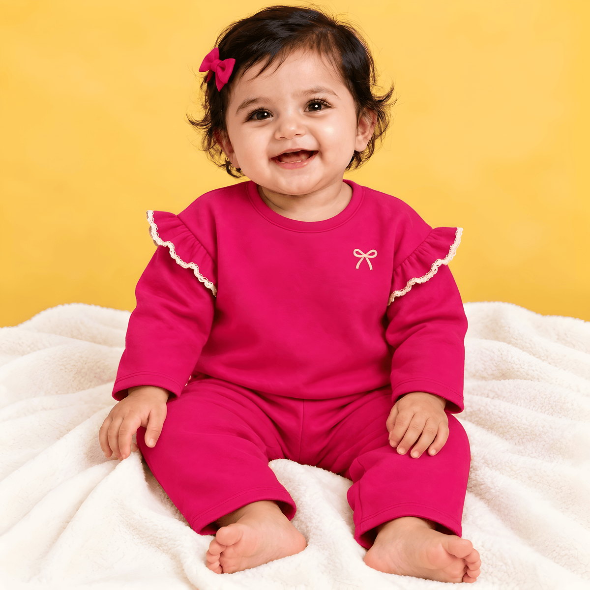 Pink Bow Charm Co-Ord Set