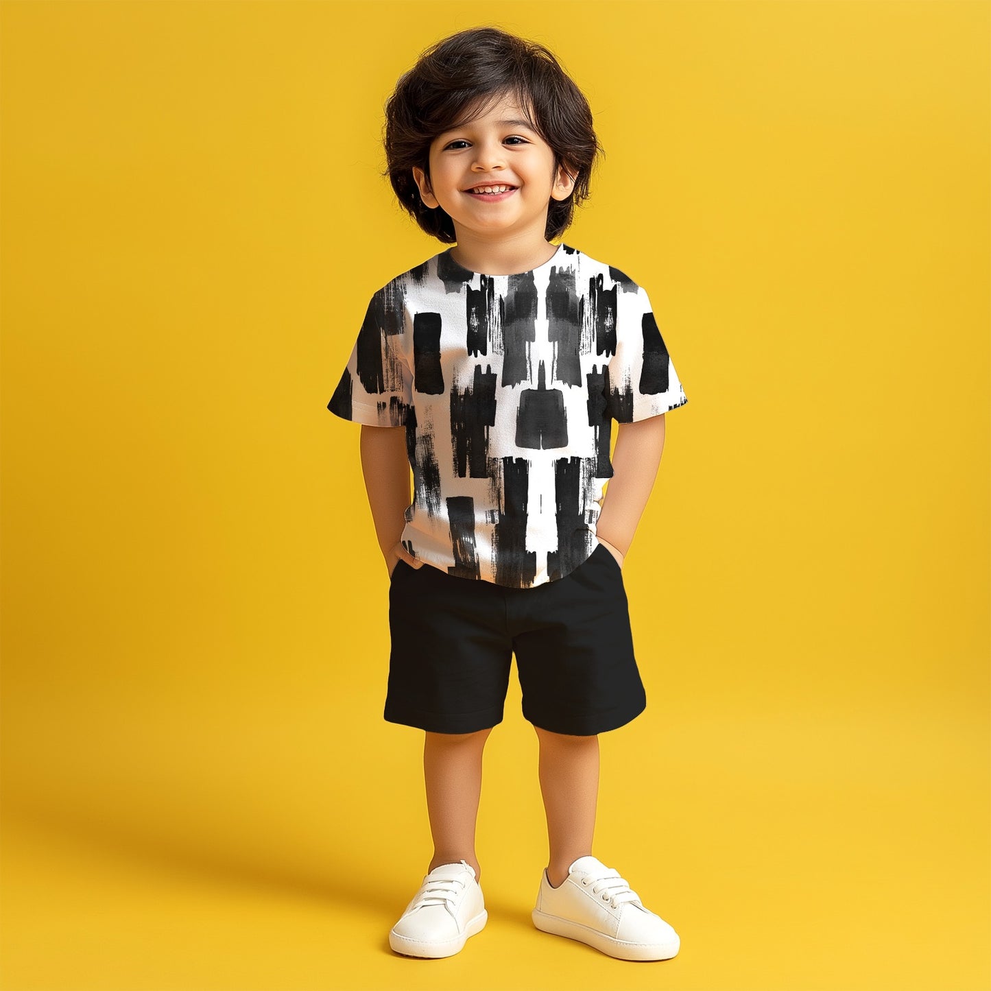 Little Inked T-shirt & Shorts Set