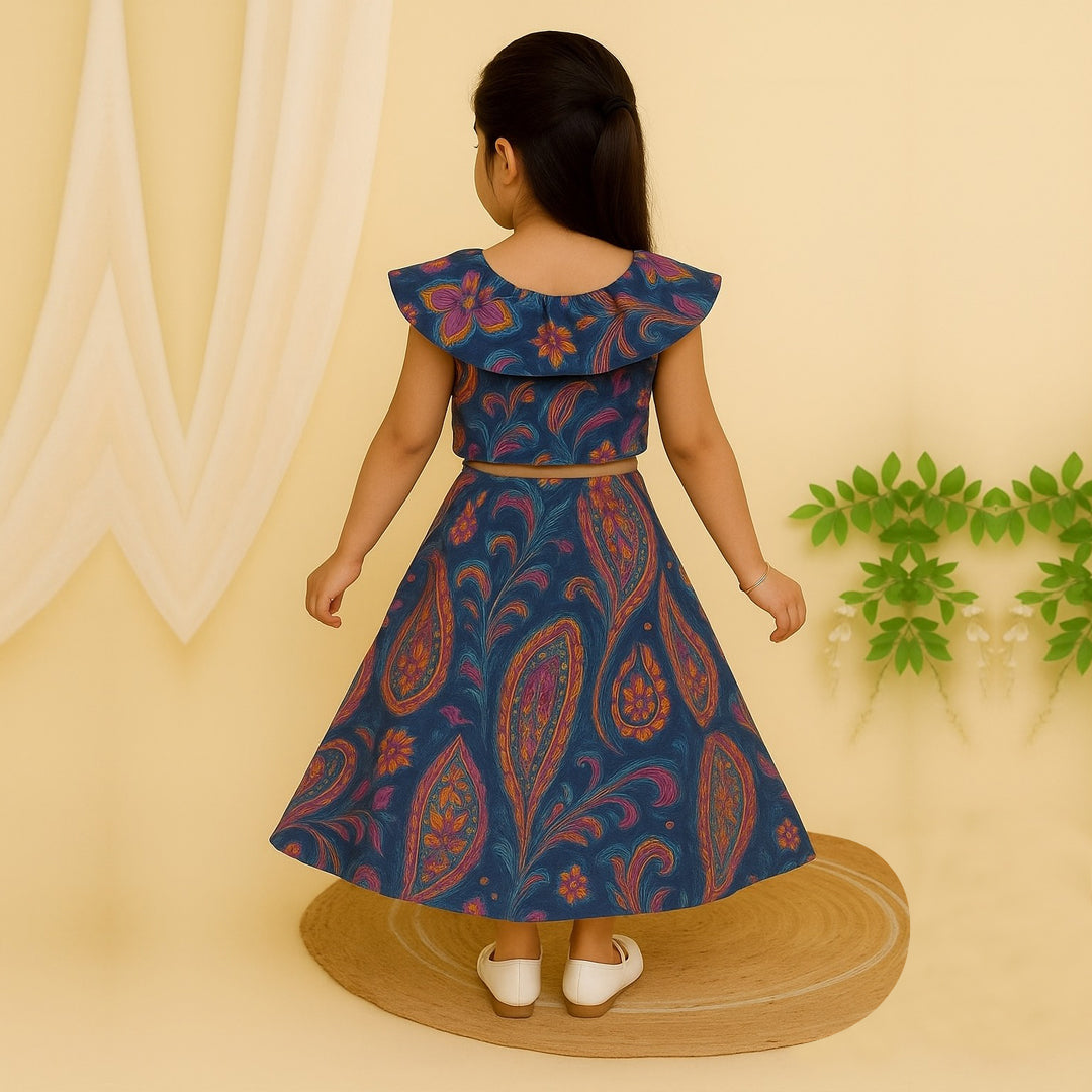 Paisley Silk Cotton Lehenga Set
