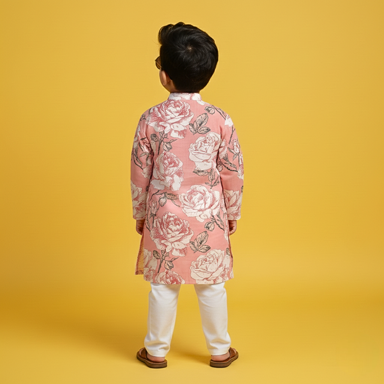 Pink Rosy Kurta Pajama Set