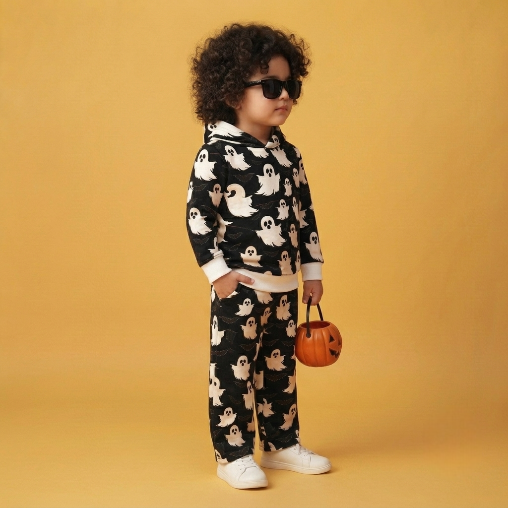 Little Boo Magic β Kids Ghost Print Co-ord Set