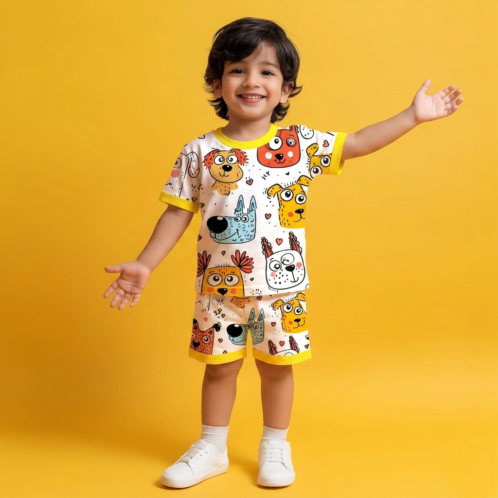 Pooch Party T-shirt & Shorts Set