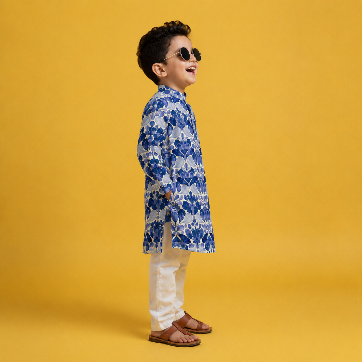 Indigo Heritage Kurta Set