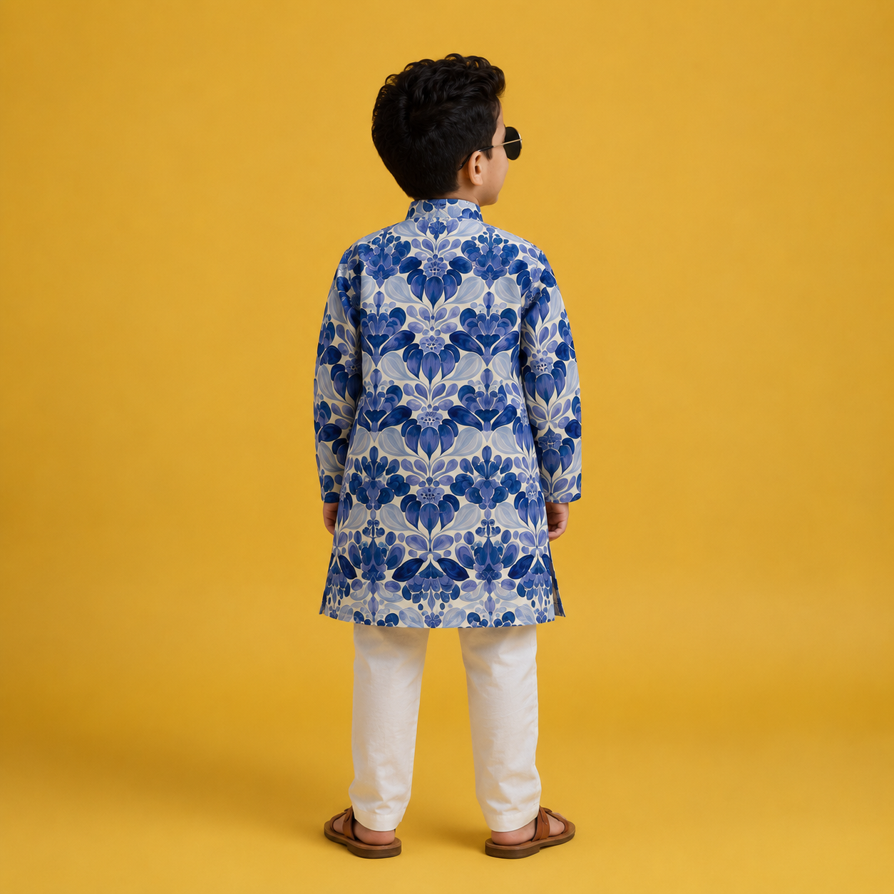 Indigo Heritage Kurta Set