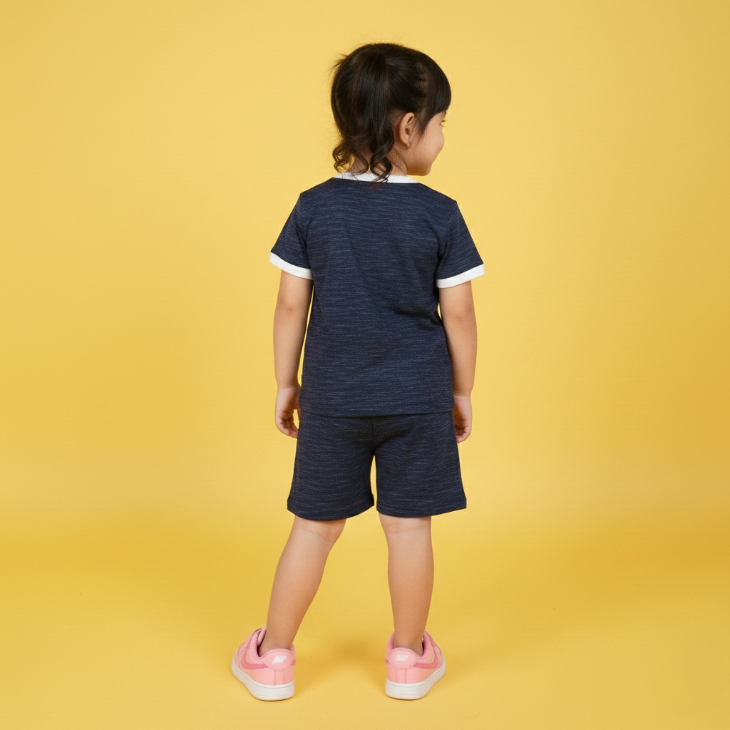 The "ToyKawin Blue Melange Co-ord Set