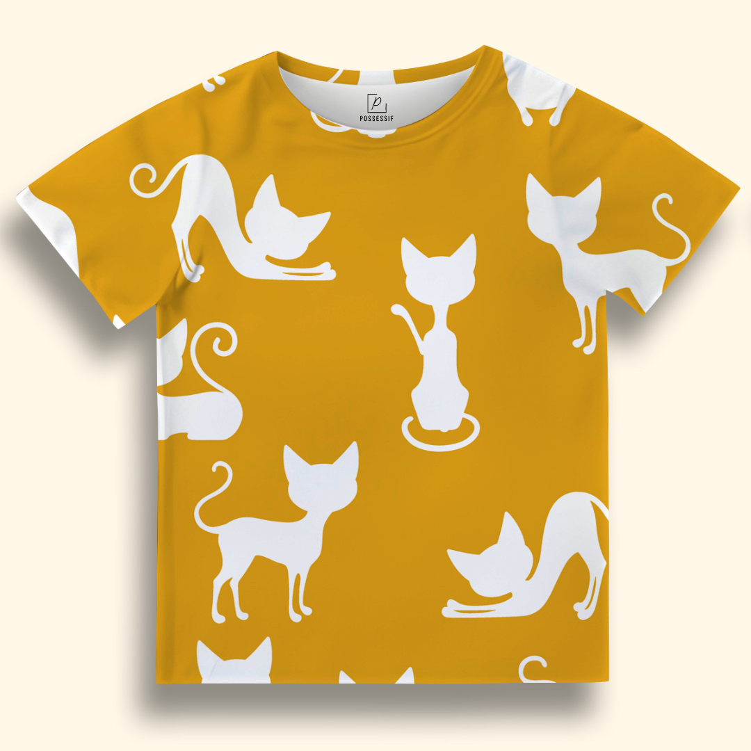 White Cat Kids T-shirt