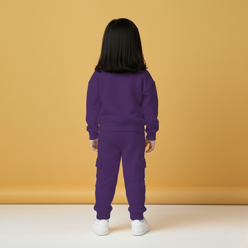 Purple Signature Sweatshirt Co-ords Set