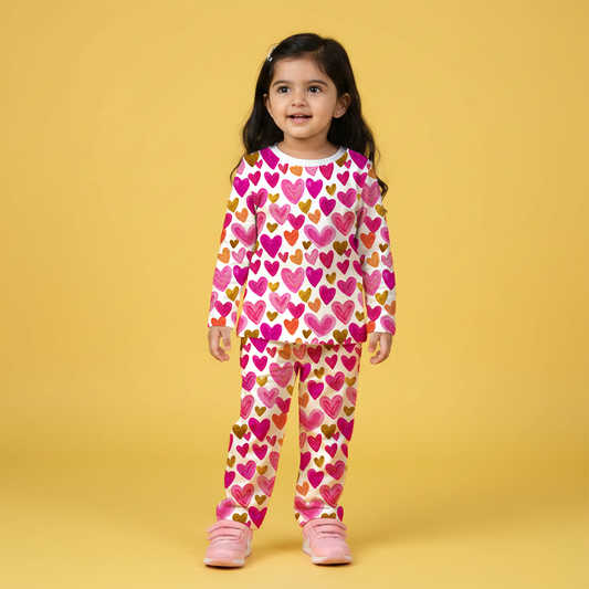 Candy Heart T-shirt & Jogger Co-ord Set