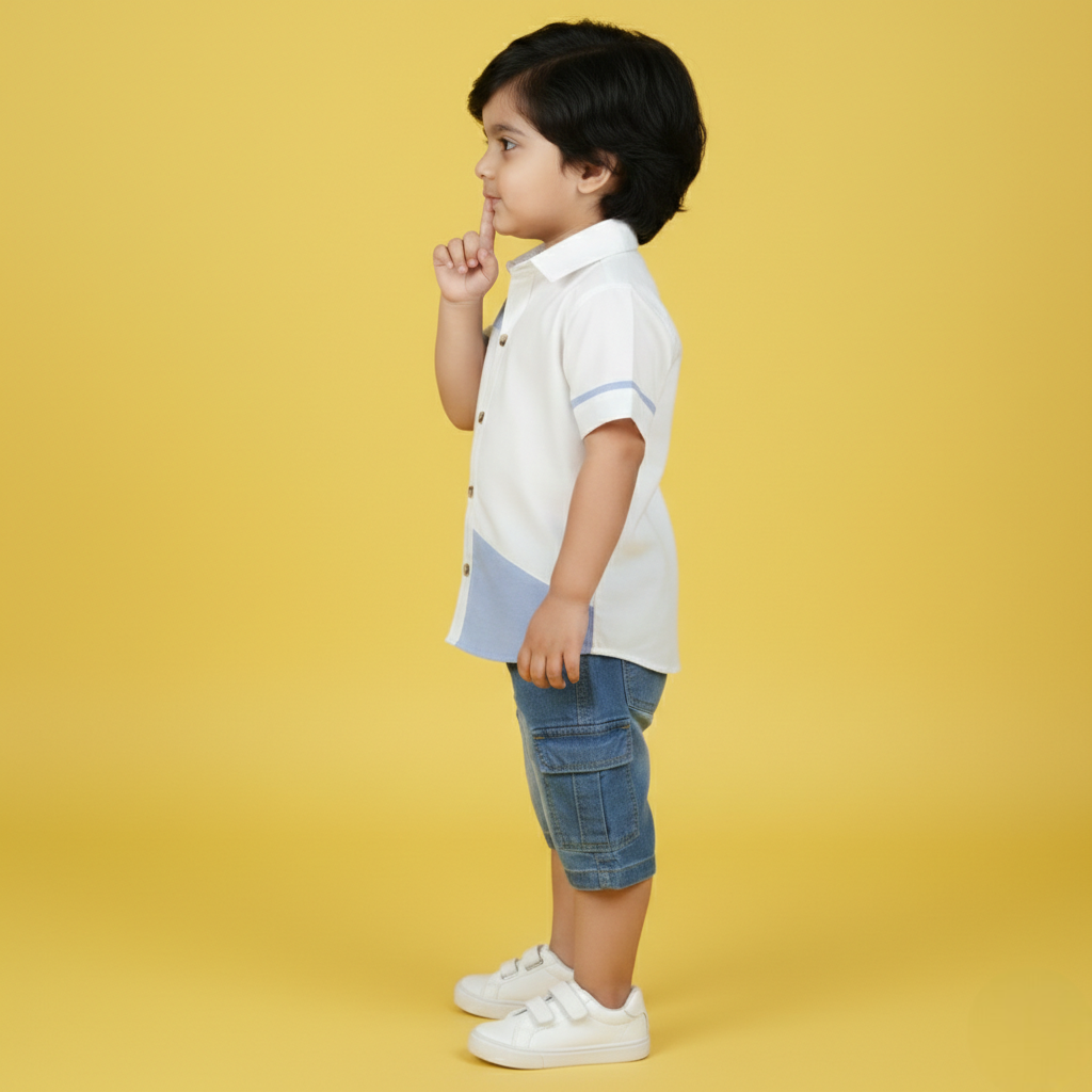 Skyline Colorblock Kids Shirt