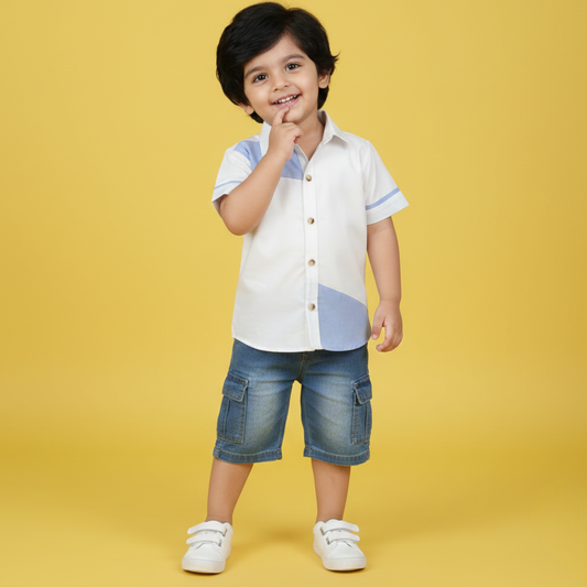 Skyline Colorblock Kids Shirt