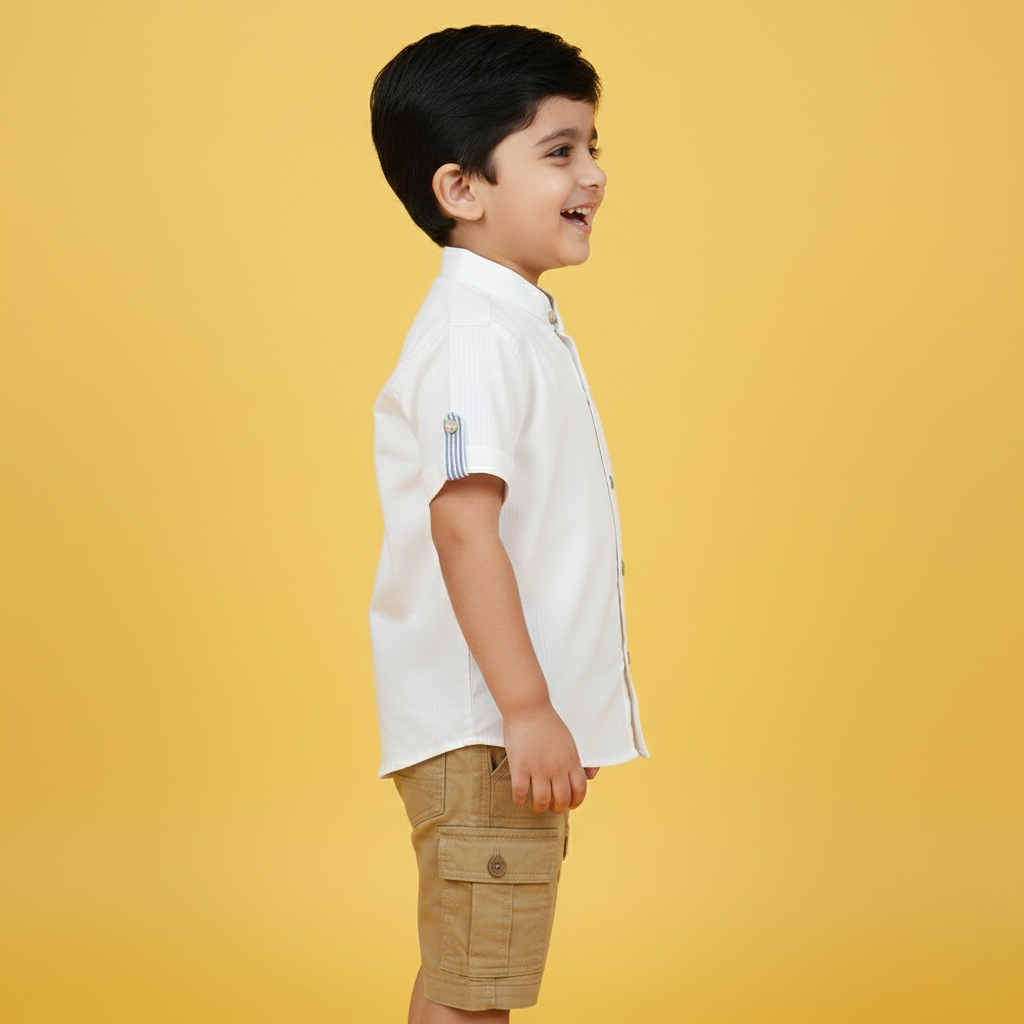 Mandarin Designer Kids Shirt