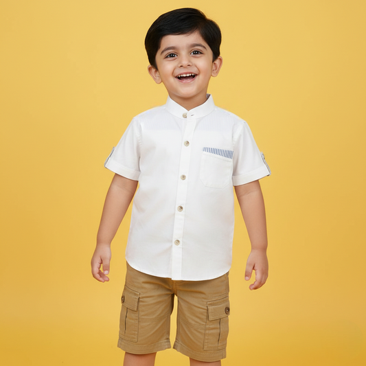 Mandarin Designer Kids Shirt