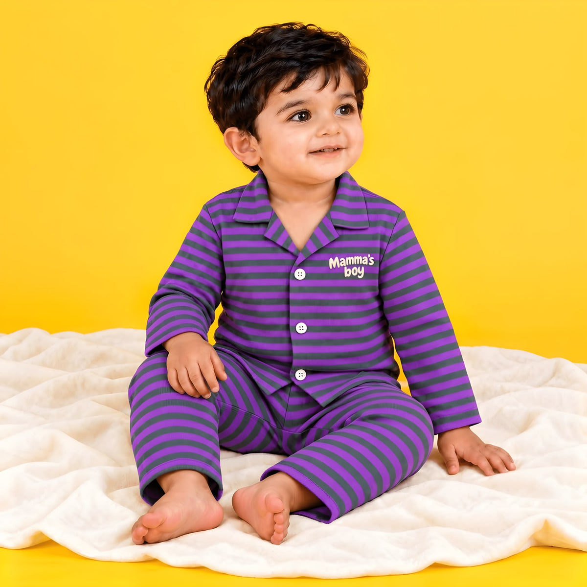 Little Dreamer Striped Night Suit