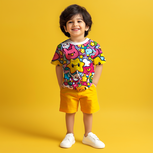 Candy Bubblel T-shirt & Shorts Co-ord Set