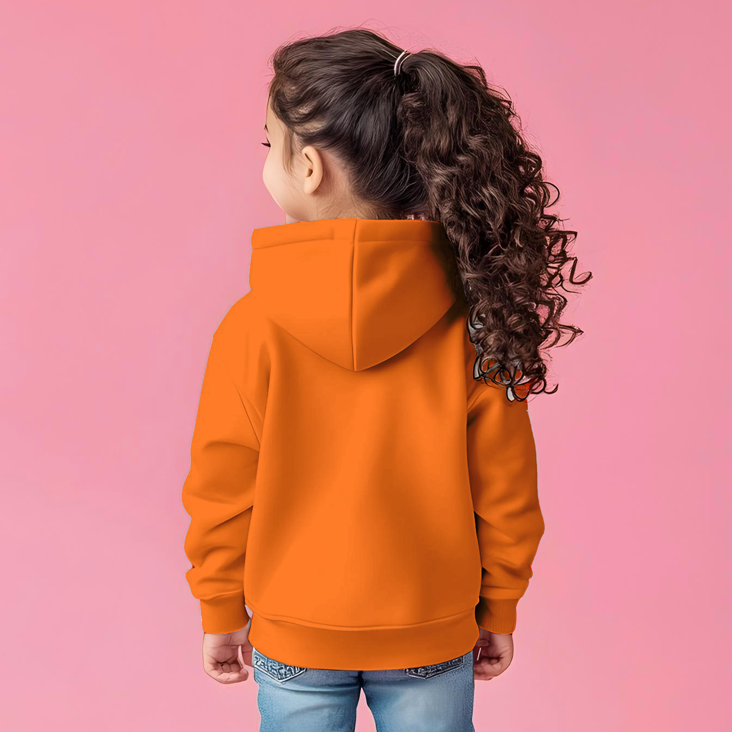 Pawsome! Orange Kids Hoodie