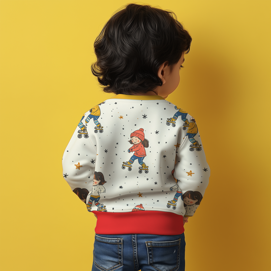 Winter Vibes Kids Sweatshirt