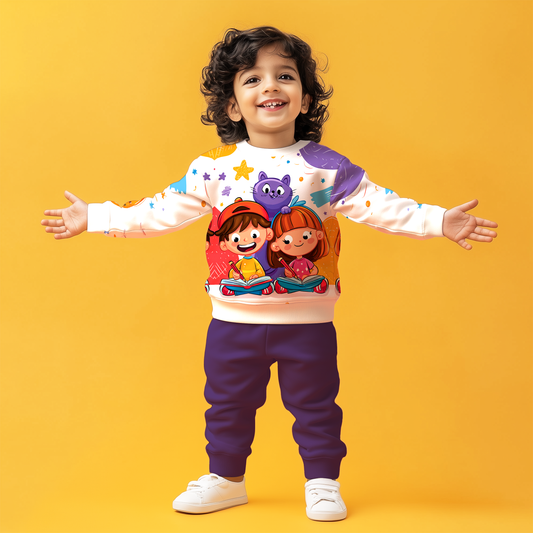 The Doodle Day Sweatshirts Co-ords Set