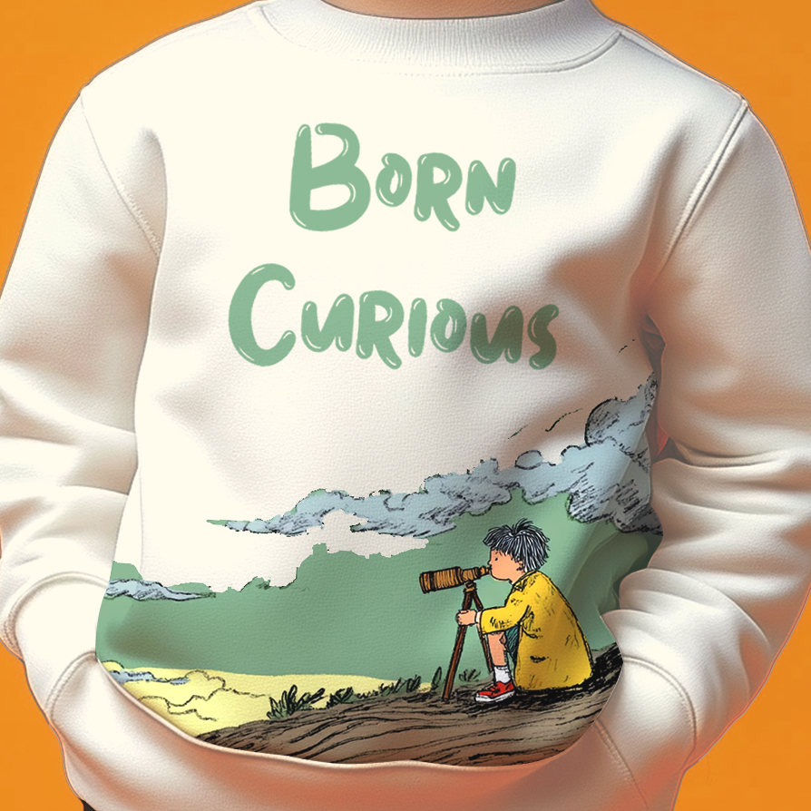 Born Curious Kids Sweatshirt