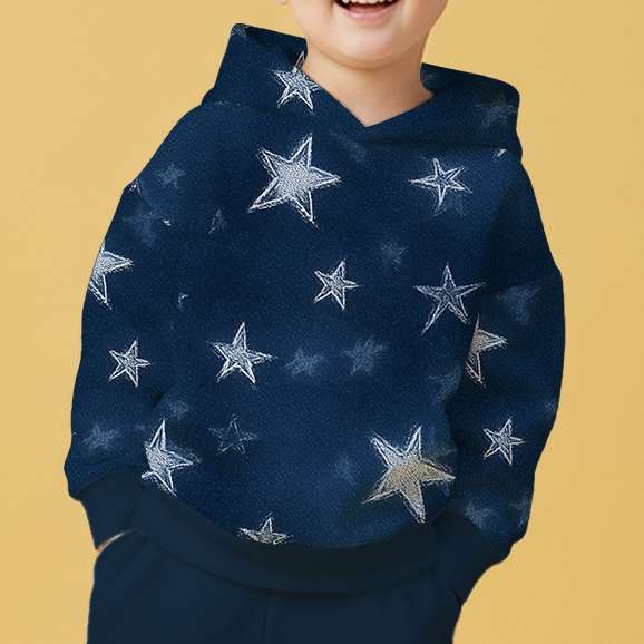 Blue Star Hoodie & Cargo Jogger Set