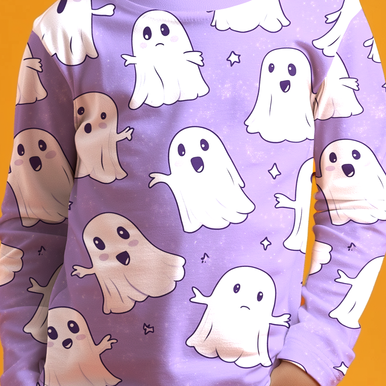 Cute ghost Full Sleeve T-Shirt