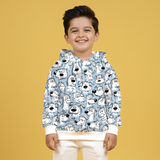 Doodle Dog Kids Hoodie