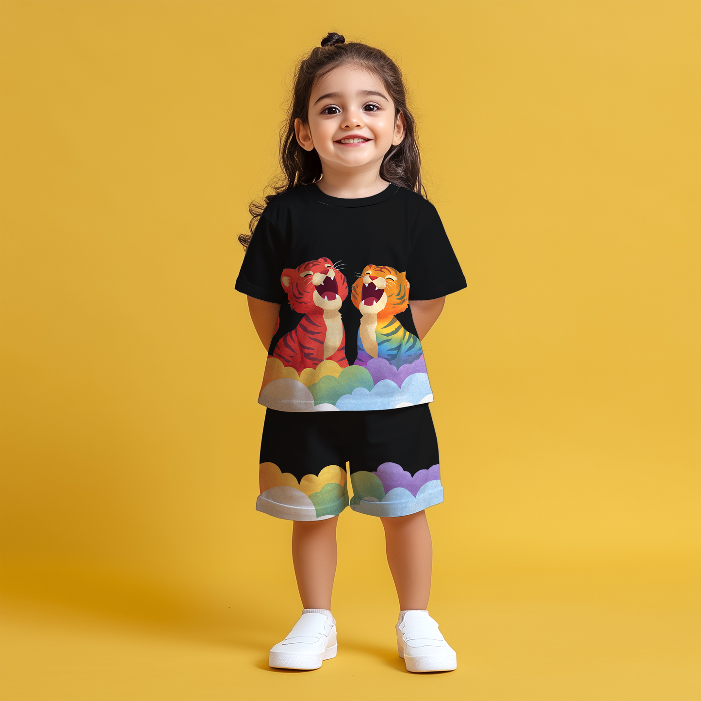Twin Tiger Rainbow T-shirt & Shorts Set