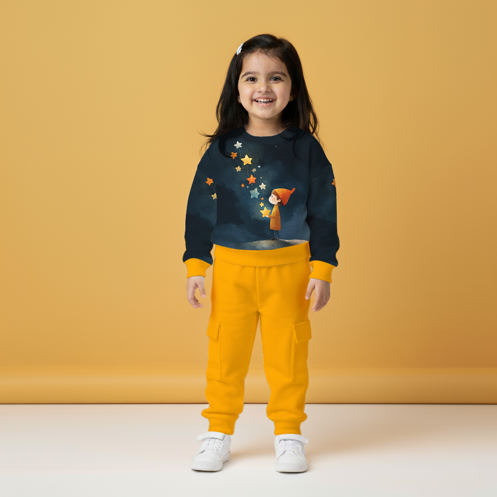 Stars Hoodie & Cargo Jogger Set