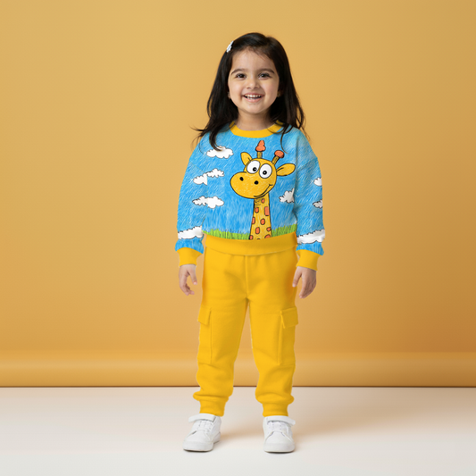 Little Giraffe Sweatshirt & Jogger Set