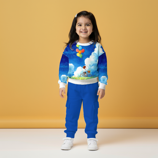 Balloon Ride Sweatshirt & Cargo Jogger Set