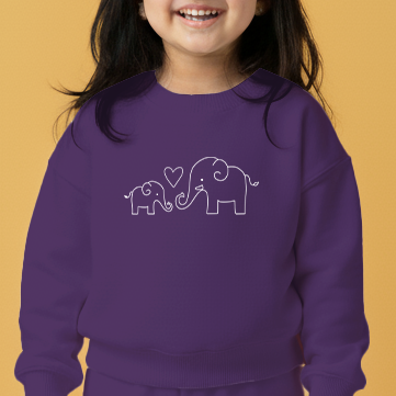 Purple Signature Sweatshirt Co-ords Set